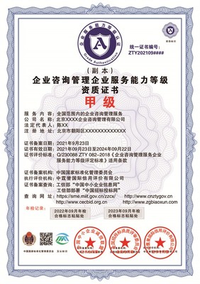 企業(yè)咨詢(xún)管理資質(zhì)證書(shū)申報(bào) 材料